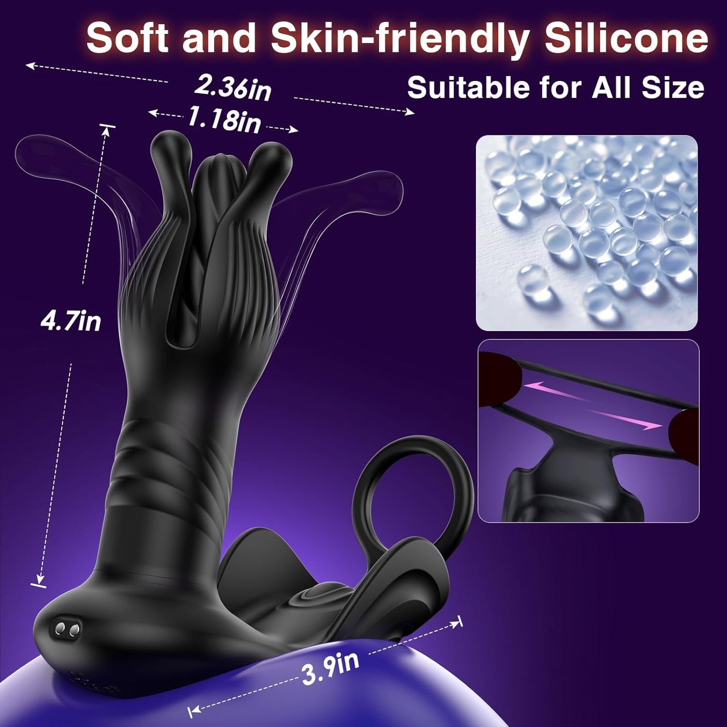 Prostate massager and anal plug