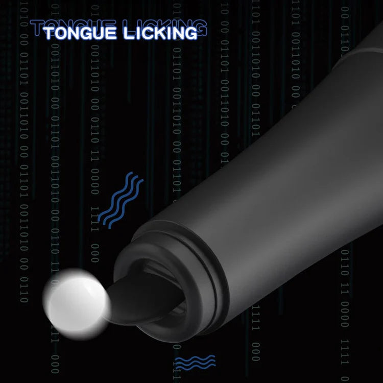 7.48" Baseball - Automatic Telescopic Dildo With Tongue Licking And Heating Function