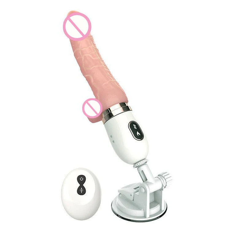 EroLush - Small Dildo Machine Suction Cup Vibrant Toys with Remote Control