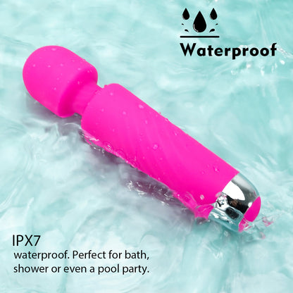 Erolush - Pink Silicon Massage Wand Vibrator ST0165