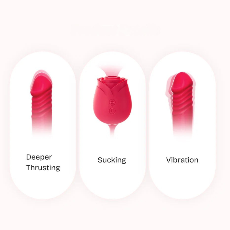 Erolush - Jasmine Rose Flower Vibrating Egg for Women, Erotic ST0199