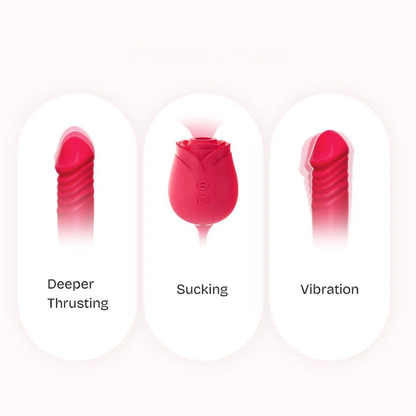 Erolush - Jasmine Rose Flower Vibrating Egg for Women, Erotic ST0199