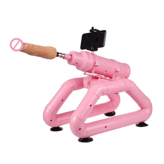 Pink Wire- Controlled Telescopic Silent Dildo Machine