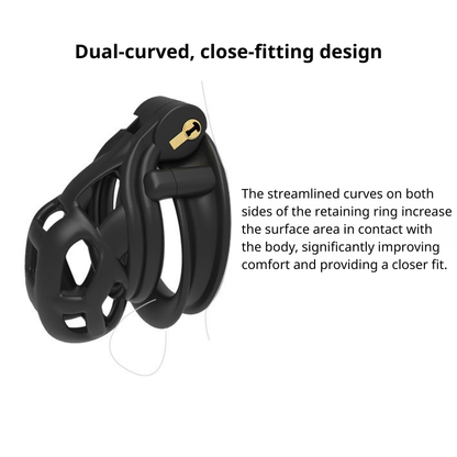 The upgraded CB6000 features the Cobra 6.0 chastity belt for men.