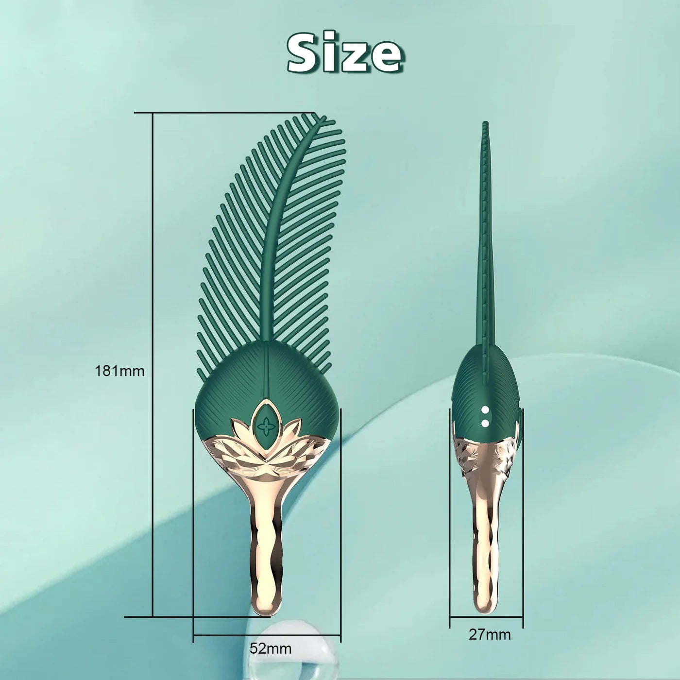 Peacock Feather - Clitoral Stimualtor Body Massager Couple Sex Toy With 10 Modes Vibration