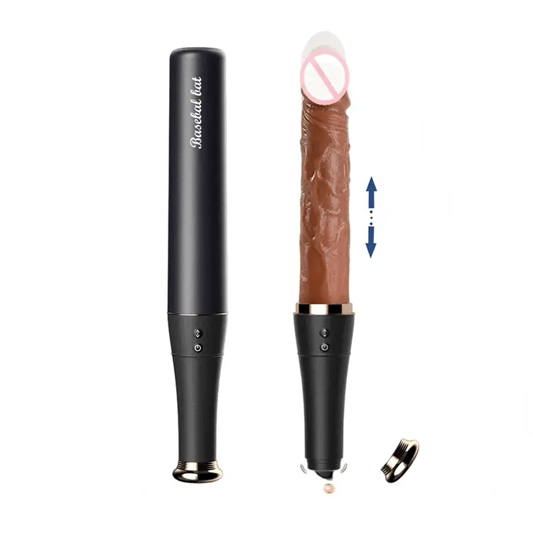 7.48" Baseball - Automatic Telescopic Dildo With Tongue Licking And Heating Function