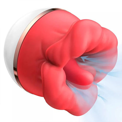 Big Mouth Tongue Sucking Female Masturbator Massager – Rechargeable Vibrator