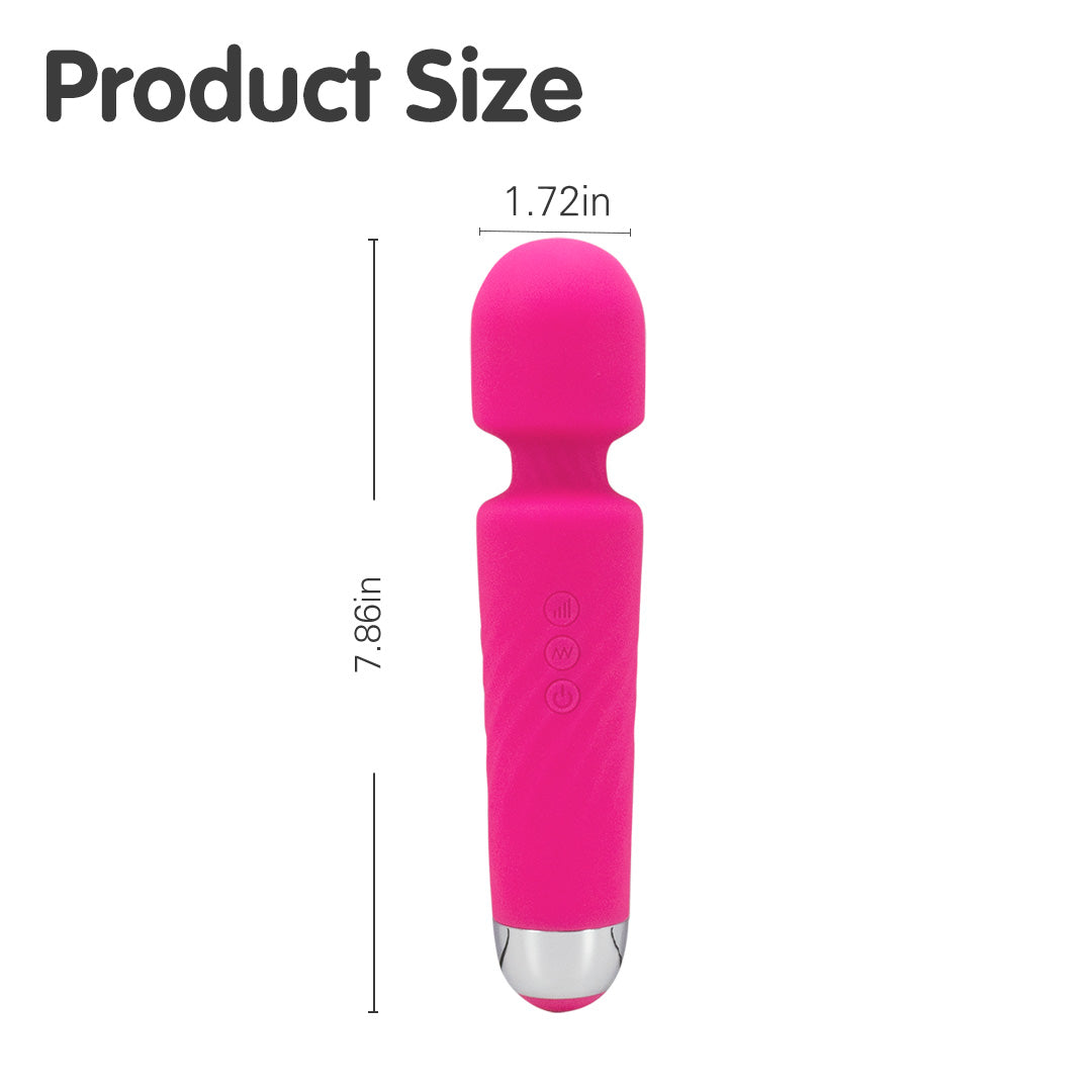 Erolush - Pink Silicon Massage Wand Vibrator ST0165