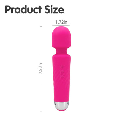 Erolush - Pink Silicon Massage Wand Vibrator ST0165