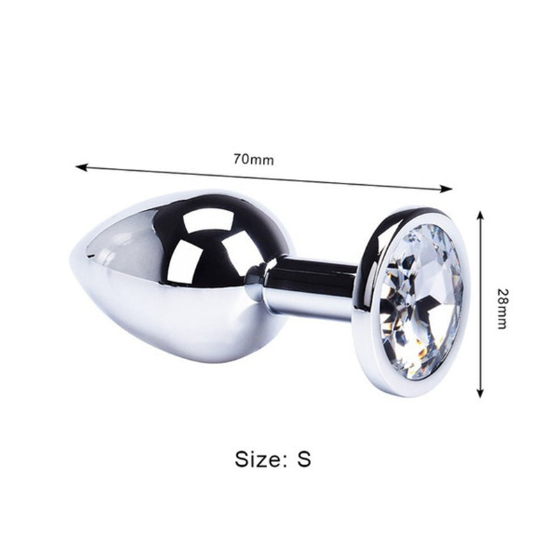 Erolush - Adult sex aluminum alloy anal plug with drill stainless steel anal plug ST1235
