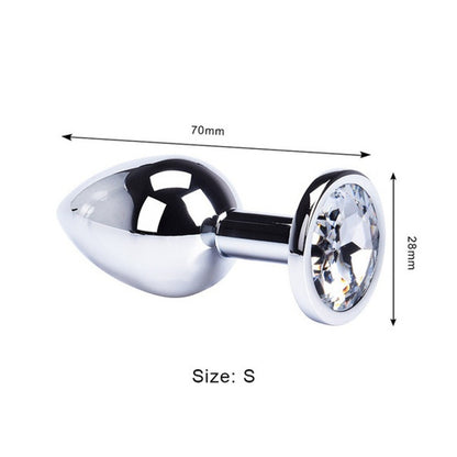 Erolush - Adult sex aluminum alloy anal plug with drill stainless steel anal plug ST1235