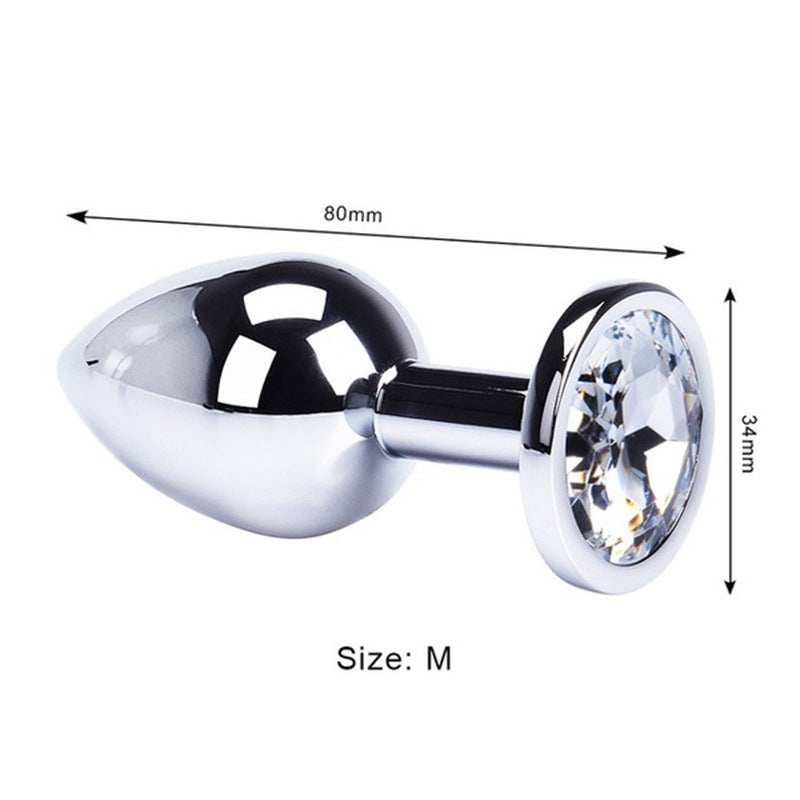 Erolush - Adult sex aluminum alloy anal plug with drill stainless steel anal plug ST1235