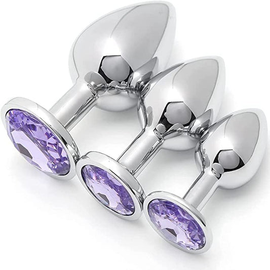 Erolush - Adult sex aluminum alloy anal plug with drill stainless steel anal plug ST1235
