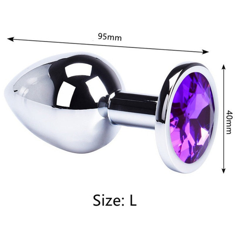 Erolush - Adult sex aluminum alloy anal plug with drill stainless steel anal plug ST1235