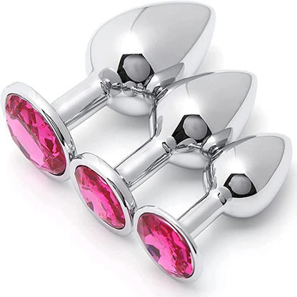 Erolush - Adult sex aluminum alloy anal plug with drill stainless steel anal plug ST1235