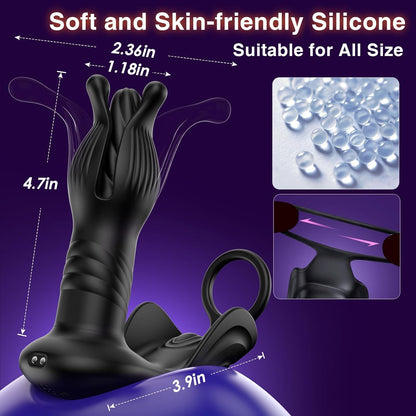 Prostate massager and anal plug