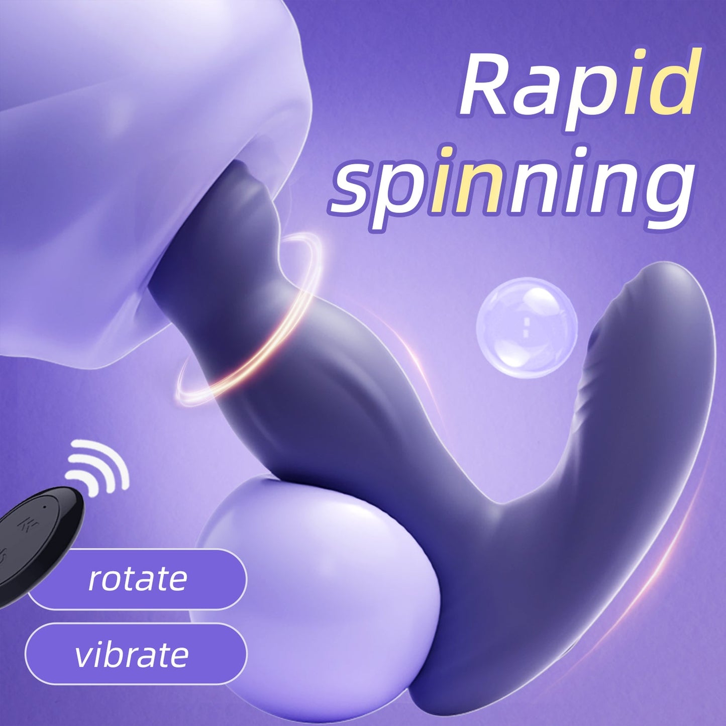 Erolush - Yunman Gyratory anal plug Prostate vibrator with remote control ST0134