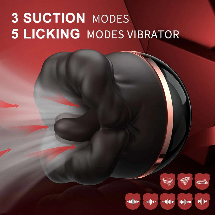 Big Mouth Tongue Sucking Female Masturbator Massager – Rechargeable Vibrator